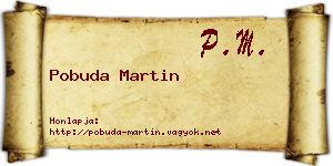 Pobuda Martin névjegykártya